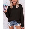 image:imageANRABESS Sweaters for Women Fall Oversized Wool Blend PulloverDark Brown
