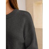 image:imageANRABESS Sweaters for Women Fall Oversized Wool Blend PulloverDark Grey