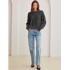 image:imageANRABESS Sweaters for Women Fall Oversized Wool Blend PulloverDark Grey