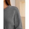 image:imageANRABESS Sweaters for Women Fall Oversized Wool Blend PulloverGrey