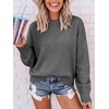 image:imageANRABESS Sweaters for Women Fall Oversized Wool Blend PulloverGrey