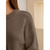 image:imageANRABESS Sweaters for Women Fall Oversized Wool Blend PulloverTaupe
