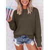 image:imageANRABESS Sweaters for Women Fall Oversized Wool Blend PulloverTaupe