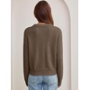 image:imageANRABESS Sweaters for Women Fall Oversized Wool Blend PulloverTaupe