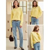image:imageANRABESS Sweaters for Women Fall Oversized Wool Blend PulloverYellow