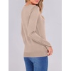 image:imageANRABESS Sweaters for Women Lightweight Buttons Long Sleeve Fall OutfitsAlmond