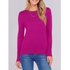 image:imageANRABESS Sweaters for Women Lightweight Buttons Long Sleeve Fall OutfitsBright Plum Red