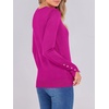 image:imageANRABESS Sweaters for Women Lightweight Buttons Long Sleeve Fall OutfitsBright Plum Red