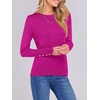 image:imageANRABESS Sweaters for Women Lightweight Buttons Long Sleeve Fall OutfitsBright Plum Red