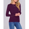 image:imageANRABESS Sweaters for Women Lightweight Buttons Long Sleeve Fall OutfitsDark Purple