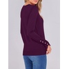 image:imageANRABESS Sweaters for Women Lightweight Buttons Long Sleeve Fall OutfitsDark Purple