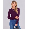 image:imageANRABESS Sweaters for Women Lightweight Buttons Long Sleeve Fall OutfitsDark Purple