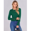 image:imageANRABESS Sweaters for Women Lightweight Buttons Long Sleeve Fall OutfitsGreen