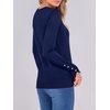 image:imageANRABESS Sweaters for Women Lightweight Buttons Long Sleeve Fall OutfitsNavy Blue