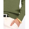 image:imageANRABESS Sweaters for Women Polo Collared Knit Long Sleeve PulloverArmy Green