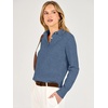 image:imageANRABESS Sweaters for Women Polo Collared Knit Long Sleeve PulloverDeep Blue