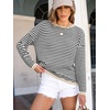 image:imageANRABESS Sweaters for Women Striped Top Long Sleeve Shirts Fall OutfitsBlack White Apricot