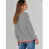 image:imageANRABESS Sweaters for Women Striped Top Long Sleeve Shirts Fall OutfitsBlack White Orange