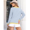 image:imageANRABESS Sweaters for Women Striped Top Long Sleeve Shirts Fall OutfitsBlue White Yellow