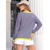 image:imageANRABESS Sweaters for Women Striped Top Long Sleeve Shirts Fall OutfitsPink Green