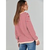 image:imageANRABESS Sweaters for Women Striped Top Long Sleeve Shirts Fall OutfitsRed White Apricot