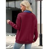 image:imageANRABESS Sweatshirt for Women Button Up Denim Collared Pullover Henley Top