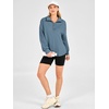 image:imageANRABESS Sweatshirt for Women Loose Fit Quarter Zip Pullover Fall OutfitsGrey Blue