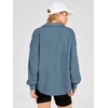 image:imageANRABESS Sweatshirt for Women Loose Fit Quarter Zip Pullover Fall OutfitsGrey Blue