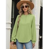 image:imageANRABESS Sweatshirt for Women Oversized Henley Tunic TopsGreen