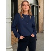 image:imageANRABESS Sweatshirt for Women Oversized Henley Tunic TopsNavy Blue