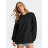 image:imageANRABESS Sweatshirts for Women Oversized Long Sleeve Textured Side PulloverBlack