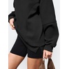 image:imageANRABESS Sweatshirts for Women Oversized Long Sleeve Textured Side PulloverBlack