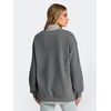 image:imageANRABESS Sweatshirts for Women Oversized Long Sleeve Textured Side PulloverGrey