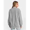 image:imageANRABESS Sweatshirts for Women Oversized Long Sleeve Textured Side PulloverLight Grey