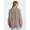 image:imageANRABESS Sweatshirts for Women Oversized Long Sleeve Textured Side PulloverMocha