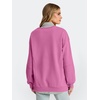 image:imageANRABESS Sweatshirts for Women Oversized Long Sleeve Textured Side PulloverPink