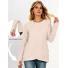 image:imageANRABESS Tunic Tops Crewneck Sweatshirts for WomenBeige