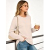 image:imageANRABESS Tunic Tops Crewneck Sweatshirts for WomenBeige