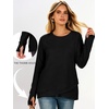 image:imageANRABESS Tunic Tops Crewneck Sweatshirts for WomenBlack