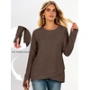 image:imageANRABESS Tunic Tops Crewneck Sweatshirts for WomenBrown