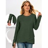 image:imageANRABESS Tunic Tops Crewneck Sweatshirts for WomenDeep Green