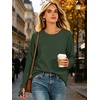 image:imageANRABESS Tunic Tops Crewneck Sweatshirts for WomenDeep Green