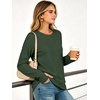 image:imageANRABESS Tunic Tops Crewneck Sweatshirts for WomenDeep Green