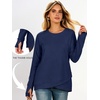 image:imageANRABESS Tunic Tops Crewneck Sweatshirts for WomenNavy Blue