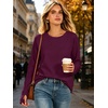 image:imageANRABESS Tunic Tops Crewneck Sweatshirts for WomenPurple Red