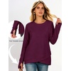 image:imageANRABESS Tunic Tops Crewneck Sweatshirts for WomenPurple Red