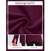 image:imageANRABESS Tunic Tops Crewneck Sweatshirts for WomenPurple Red