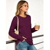 image:imageANRABESS Tunic Tops Crewneck Sweatshirts for WomenPurple Red