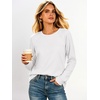 image:imageANRABESS Tunic Tops Crewneck Sweatshirts for WomenWhite