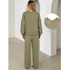 image:imageANRABESS Two Piece Lounge Sets for Women Fall SweatsuitsArmy Green